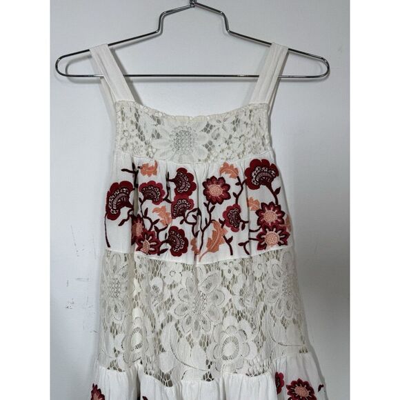For Love & Lemons Women's Isabella Mini Dress Boho Embroidered Lace Gypsy Size S - Picture 3 of 9